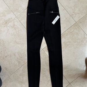 NWT White House Black Market Women's Scuba Zipper Runway Legging - Size 2